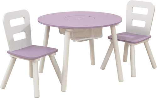 Juego De Mesa Redonda Con 2 Sillas, Regalo Lavanda Para...