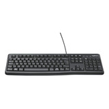 Teclado Com Fio Usb Logitech K120 Resistente Respingos Abnt2