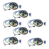 Tira 60 Leds/m Luz Rgb De 40w 5m Ip65 Con Control Paquete 7