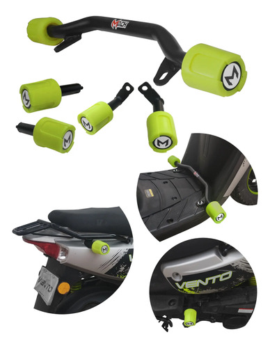 Conjunto De Sliders Mach Para Motoneta Ruda 150 Y 170