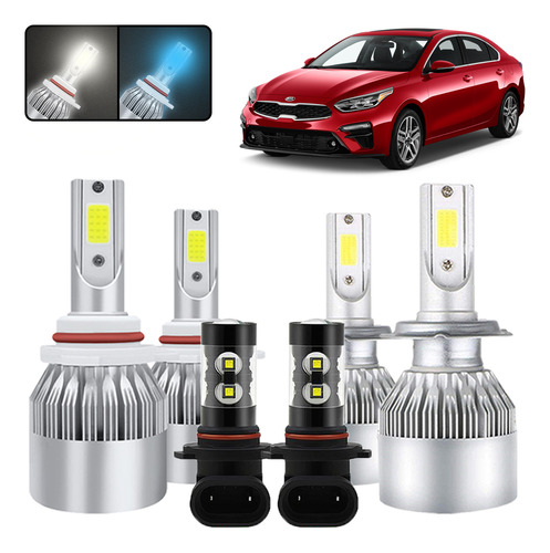 Kit De Focos Led 9005 H7 9006 Para Kia Forte 2019-2020