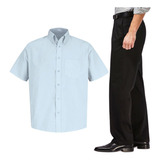 Combo Camisa Manga Curta+ Calça Social Uniforme Profissional