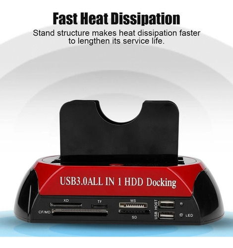 Estación De Acoplamiento Doble Ranura Hdd Sata Ide Usb2.0