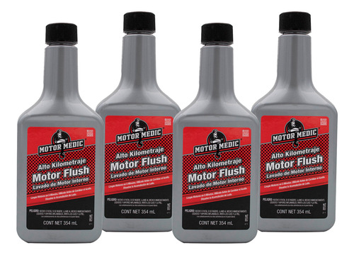 4 Enjuagues Internos Lavado De Motor 354 Ml C/u Motor Medic