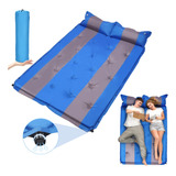 Colchón Inflable Doble Para Camping Colchoneta De Dormir New