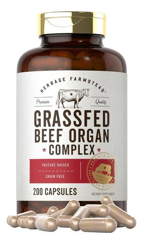 Carlyle | Grass Fed Beef Organs | 3250mg | 200 Capsules