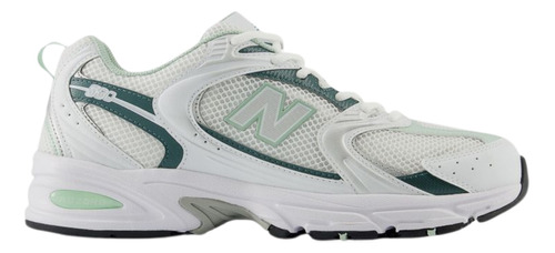 Tênis New Balance 530 Feminino Branco E Verde Casual