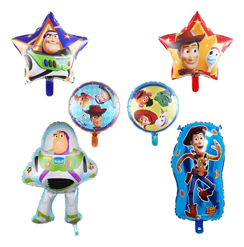 Globos Metálicos Toy Story Fiesta Cumpleaño Decoraciones | Meses sin interés