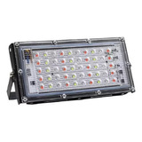 Reflector Led Rgb 50w Control Remoto Color Ip65 220v X4 Unid