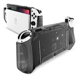 Carcasa Gruesa Para Nintendo Switch Oled 7 Inch Negro Sombra