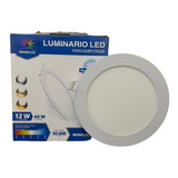 Plafon Led 12w 3 Tonos Luz Fria Calida Neutra Spot Empotrar