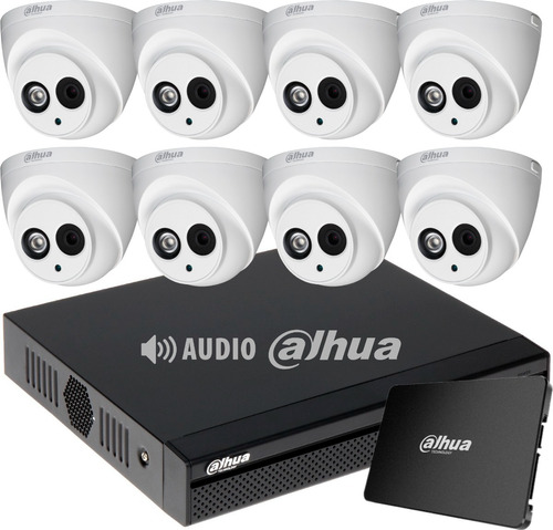 Kit Seguridad Dahua Dvr 16 + 1tb+ 8 Camaras 2mp Audio