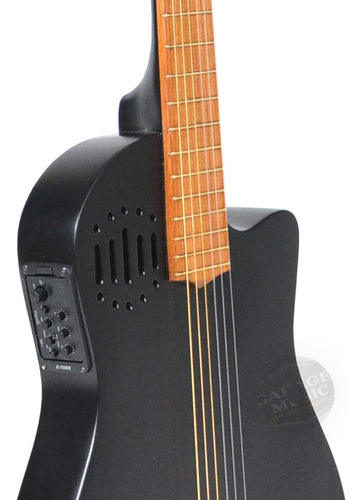 Guitarra Electro Criolla Clasica Tipo Godin Media Caja Ecu 