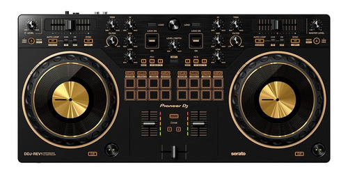 Controladora Pioneer Dj Ddj-rev1 Dourada Com Nf 