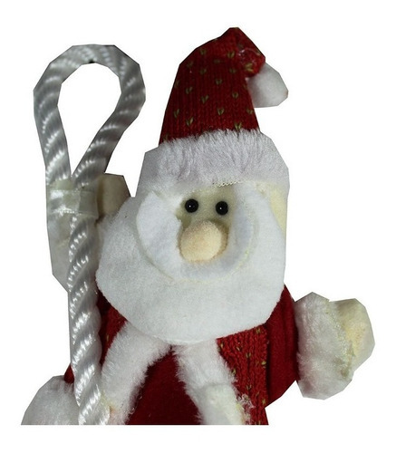 Papai Noel Na Corda Enfeite Natal Boneco Subindo Corda Decor Cor Vermelho