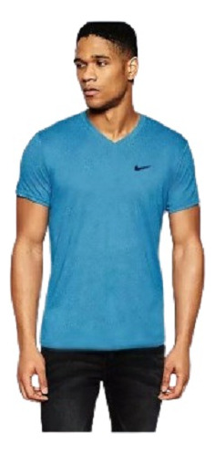 Playera Nike Azul M Dri Fit Estetica De 10 100% Original