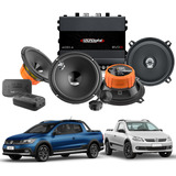 Kit Amplificador Sd 400.4 + 4 Alto Falante Hertz Volkswagen