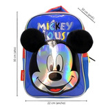 Mochila Infantil Mickey 12 ,jardín, Orejas, Cresko 12130. Color Azul