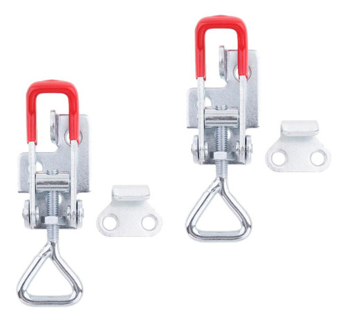 2 X Toggle Clamp Draw Latch Push Pull Bloqueo Ajustable