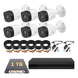 Kit De Video Vigilancia 6 Cámaras 4-2mp 2-4mp Dahua 1 Tb