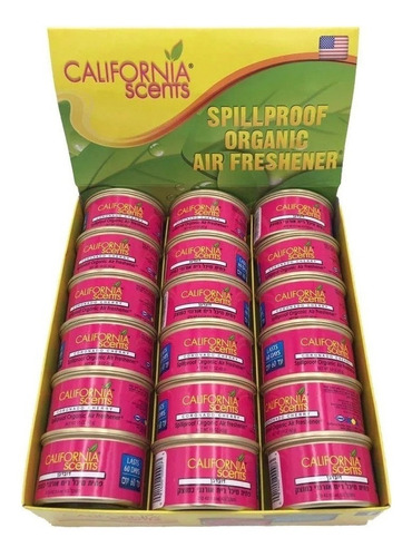 Aromatizante California Scents Cherry Coronado 18 Pzas.