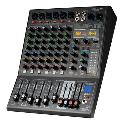 Mezlador Gc Nx600 Audio Dj Mixer Con 99 Dsp 6 Canales Usb Eq | Meses sin interés