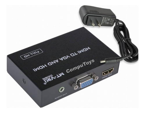 Splitter Activo Hdmi A Vga + Audio + Hdmi 4k Computoys Sas