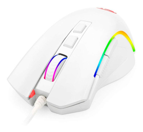Mouse Gamer Redragon Griffin M607 Blanco rgb Fact A-b