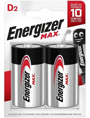 6 X Pilas Alcalinas Grande Tipo D Energizer Max Blister 