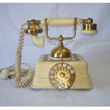 Antiguo Teléfono Artístico A Disco Para Decoración. Teleart 