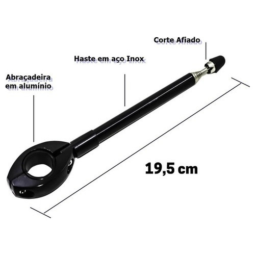 Antena Corta Pipa Moto P/ Guidão Pcx150 Cg150 Cg160