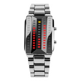 Reloj Pulsera Matriz Moda Unisexo Binario Led Luz