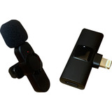 Microfono Para iPhone Inhalambrico Profesional Portatil Color Negro