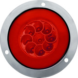 Plafon Redondo 4  Rojo Hallo 26 Led 10/30v No.16305