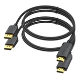 Cable Displayport 1.2 1080p-144hz 3mt Trenzado Uv-cable