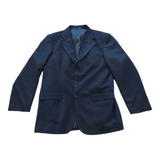 Blazer Terno Tng Masculino Risca De Giz Azul Marinho 52 Br