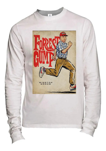 Playera M Larga Forrest Gump Poster Movie