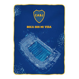 Frazada Brilla En La Oscuridad Boca Juniors 1 1/2 Plaza Licencia Oficial City