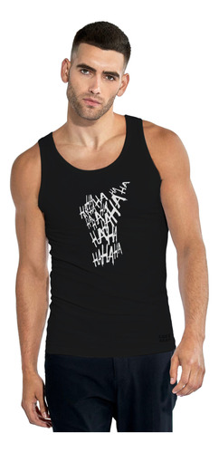 Camiseta Sin Mangas Tank Top Gym Hombre Joker Haha Batman