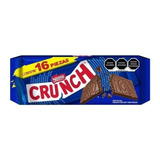Chocolate Crunch Con Leche Y Arroz Inflado 16 Pzas De 40 Gr