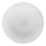 Plato Bajo Vidrio Acabado Glitter 33cm Blanco Luigi Bormioli