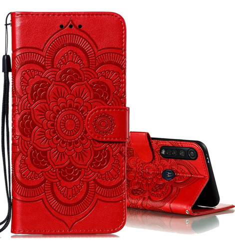 Funda Tipo Cartera Para Motorola Moto G8 Plus Con Dise A08