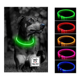 Collar  Perro Con Luz-carga Usb- Resistente Agua