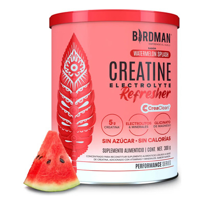 Birdman Creatine Refresher | Creatina Monohidratada con Electrolitos, Magnesio y Vitaminas | Watermelon Splash | 30 Porciones | MercadoLibre