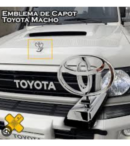 Enblema Capot Toyota Machito Hembrita  Nuevo De Metal Todas  Foto 3