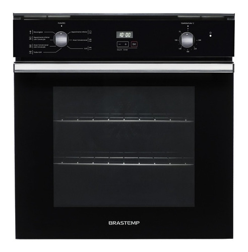 Forno De Embutir Elétrico Brastemp 84 Litros Preto Com Conve 220v