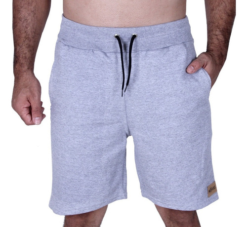 Bermuda De Moletom Short Slim Masculina Homem Tecido Grosso