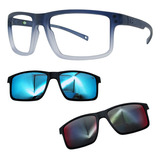 Oculos Mormaii 6127 Swap 5 Dl6 Com 2 Clipons Azul E Red