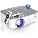 Proyector De Peliculas Proyector Para Exteriores Hd 1080p Co Color Blanco