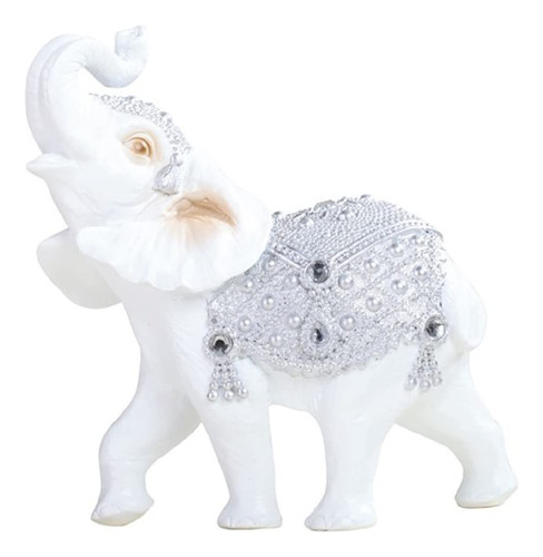 Ice Armor Figura Religiosa De Elefante Tailandés Plateado Y